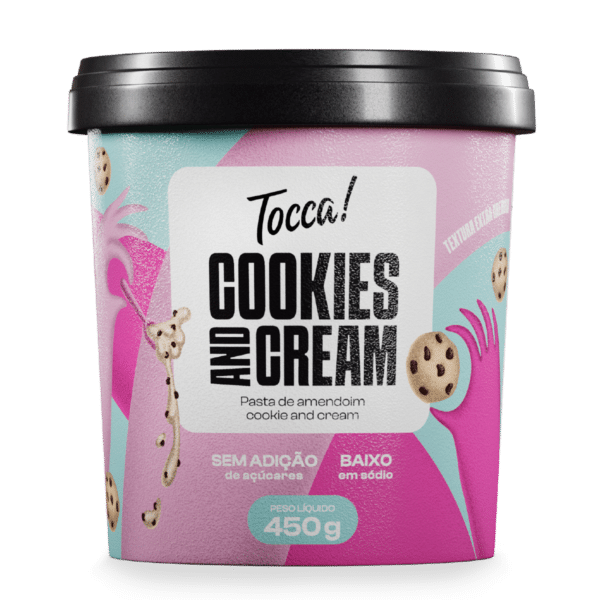 Pasta de Amendoim Cookies And Cream (450g) – Tocca