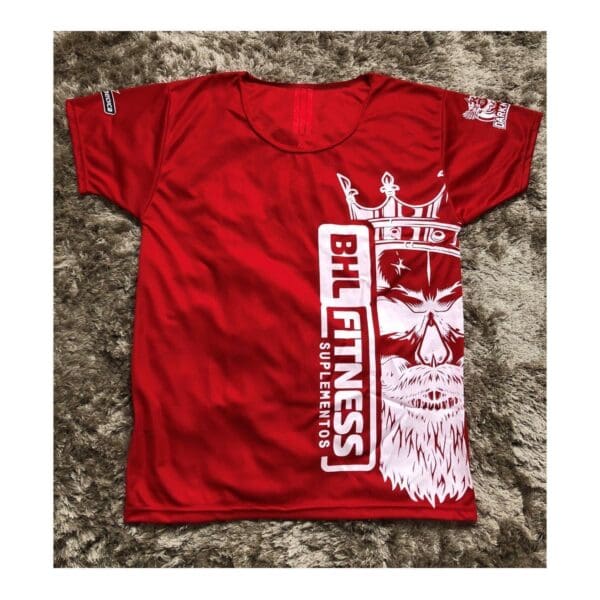 Camiseta Gola Canoa (Vermelha) - BHL Fitness