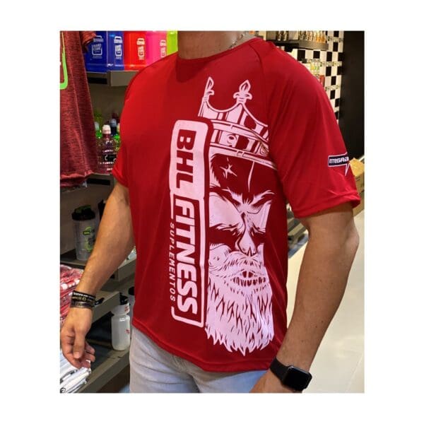 Camiseta Gola Normal (Vermelha) - BHL Fitness