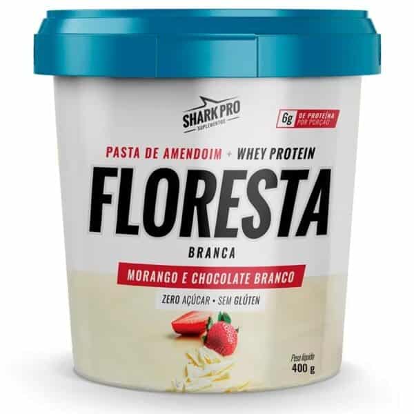 Pasta de Amendoim Floresta Branca Com Whey (400g) - Shark Pro